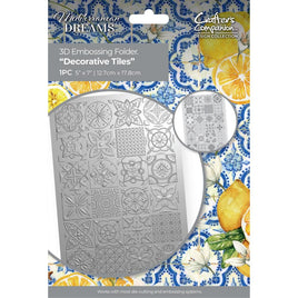 Decorative Tiles - Crafter's Companion Mediterranean Dreams 3D Embossing Folder