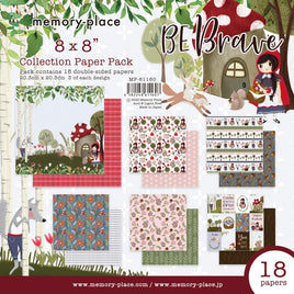 Be Brave - Memory Place Double-Sided Paper Pack 8"X8" 18/Pkg