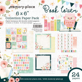 Book Lover - Memory Place Double-Sided Paper Pack 6"X6" 24/Pkg