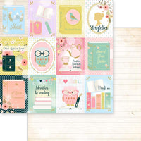 Book Lover - Memory Place Double-Sided Paper Pack 8"X8" 18/Pkg