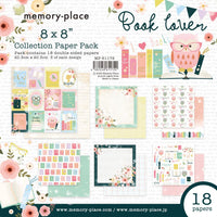 Book Lover - Memory Place Double-Sided Paper Pack 8"X8" 18/Pkg