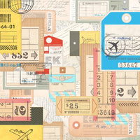 Bon Voyage - Memory Place Collage Origami Paper 6"X6" 24/Pkg