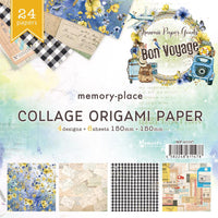Bon Voyage - Memory Place Collage Origami Paper 6"X6" 24/Pkg