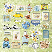 Bon Voyage Ephemera Cardstock Die-Cuts 24/Pkg