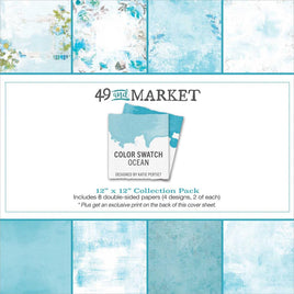 Color Swatch: Ocean - 49 And Market Collection Pack 12"X12"