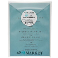 Color Swatch: Ocean - 49 And Market Collage Sheets 6"X8" 40/Pkg