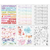 Extras - Spectrum Gardenia Rub-Ons 6"X8" 6/Sheets