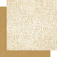 P.S. I Love You Patterns/Solid - Graphic 45 Double-Sided Paper Pad 12"X12" 16/Pkg