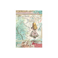 Alice - Stamperia Assorted Rice Paper A4 6/Sheets