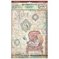 Alice - Stamperia Assorted Rice Paper A4 6/Sheets