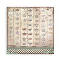 Alice - Stamperia Polyester Fabric 12"X12" 4/Pkg