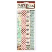 Alice - Stamperia Polyester Fabric 12"X12" 4/Pkg