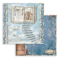 Vintage Library, 10 Designs/1 Each - Stamperia Double-Sided Paper Pad 8"X8" 10/Pkg