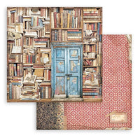 Vintage Library, 10 Designs/1 Each - Stamperia Double-Sided Paper Pad 8"X8" 10/Pkg
