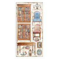 Vintage Library - Stamperia Collectables Double-Sided Paper 6"X12" 10/Pkg