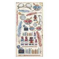 Vintage Library - Stamperia Collectables Double-Sided Paper 6"X12" 10/Pkg