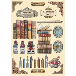 Vintage Library - Stamperia Wooden Shapes A5