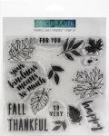 Concord & 9th Clear Stamps 6"X6"-Thankful Leaves Turnabout