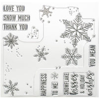 Concord & 9th Clear Stamps 6"X6"-Snowflakes Turnabout