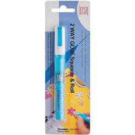 Zig 2-Way Glue Pen Carded-Squeeze & Roll