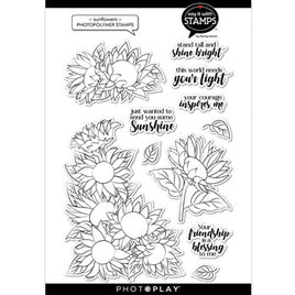 PhotoPlay SUNFLOWERS Clear Stamps