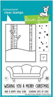 Window Scene: Winter - Lawn Fawn Clear Stamps 4