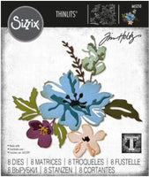 Brushstroke Flowers #2 - Sizzix Thinlits Dies By Tim Holtz 8/Pkg