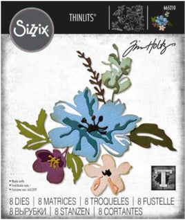 Brushstroke Flowers #2 - Sizzix Thinlits Dies By Tim Holtz 8/Pkg