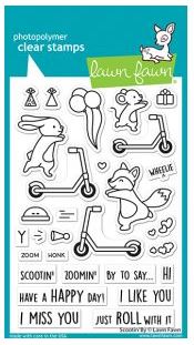 Scootin' By - Lawn Fawn Clear Stamps 4"X6"