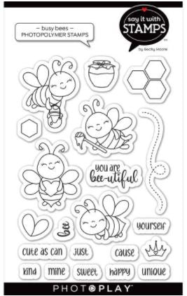 Busy Bees - PhotoPlay Say It With Stamps Photopolymer Stamps