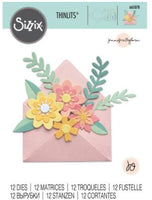 Flowers W/Envelope - Sizzix Thinlits Dies By Jennifer Ogborn 12/Pkg