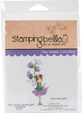 Garden Girl Sweet Pea - Stamping Bella Cling Stamps