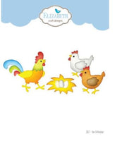 Hen & Rooster - Elizabeth Craft Metal Die
