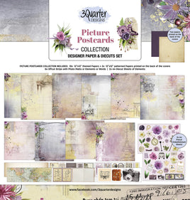 12" X12" Paper Pack - Picture Postcard