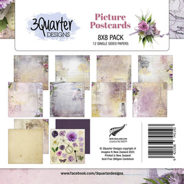 8" X 8" Paper Pack - Picture Postcard
