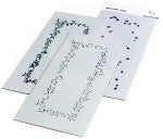 Pinkfresh Studio Slimline Stencils 4"X9" 3/Pkg-Incredibly Grateful