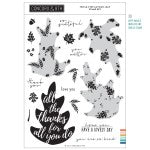 Concord & 9th Clear Stamps 6"X8"-Triple Step Autumn Leaf