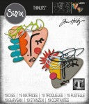 Sizzix Thinlits Dies By Tim Holtz 19/Pkg-Abstract Faces