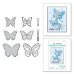 Spellbinders Etched Dies By Bibi Cameron-Delicate Butterflies- Bibi's Butterflies