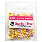 Buttons Galore Sprinkletz Embellishments 12g     Chicks n Bunnies