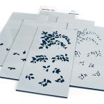 Pinkfresh Studio Slimline Stencils 4"X9" 6/Pkg-Fuchsias Layering