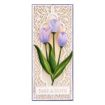 Spellbinders Etched Dies By Becca Feeken-Tulips -Layered Fleur Bouquet