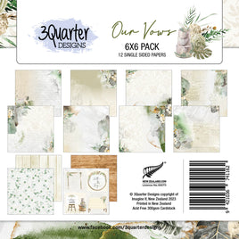 6" X 6" Paper Pack - Our Vows