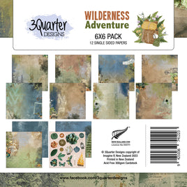 3Quarter Designs - 6" X 6" Paper Pack - Wilderness Adventures