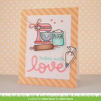 Baked with love - Lawn Fawn Clear Stamp
