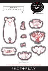 PhotoPlay Say It With Stamps Die Set-Bear Hug