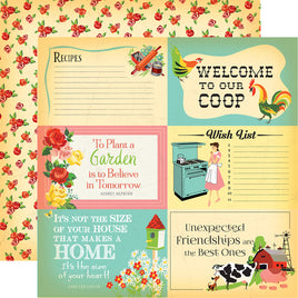 Carta Bella 12 X12 Country Kitchen Collection  4x6 Journaling Cards