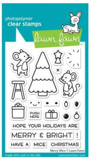 Merry Mice - Lawn Fawn Clear Stamps 3