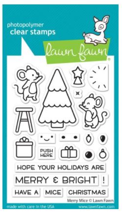 Merry Mice - Lawn Fawn Clear Stamps 3"X4"