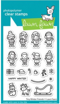 Tiny Winter Friends - Lawn Fawn Clear Stamps 3"X4"